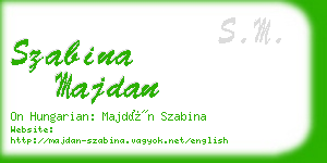 szabina majdan business card